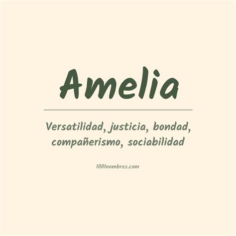 amelia significado|Significado del Nombre Amelia – Origen y Historia